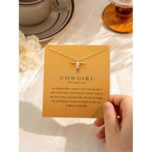 14K Golden Plated Pendant Necklaces for Women - Cross and Sacred